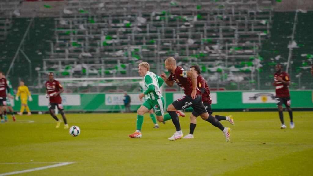 Green & white until the final whistle.